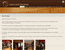 Tablet Screenshot of lattesandliterature.com